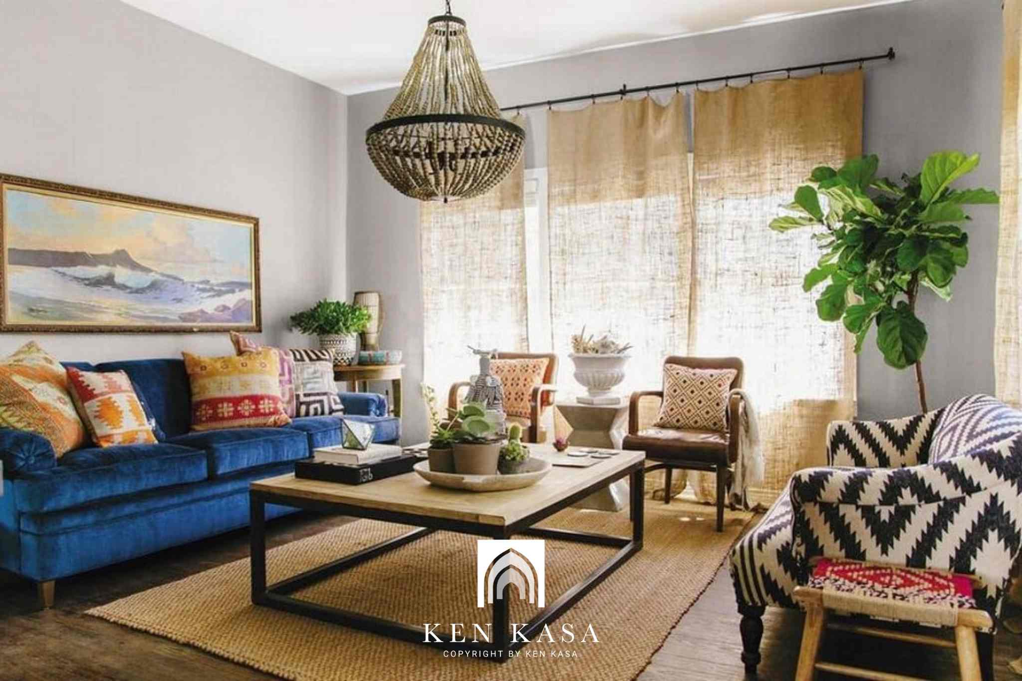 Phong cách bohemian trong thiết kế homestay căn hộ 